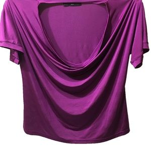 💕HP💕Eliza Parker Fuchsia Drape Neck Blouse 18/20